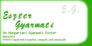 eszter gyarmati business card